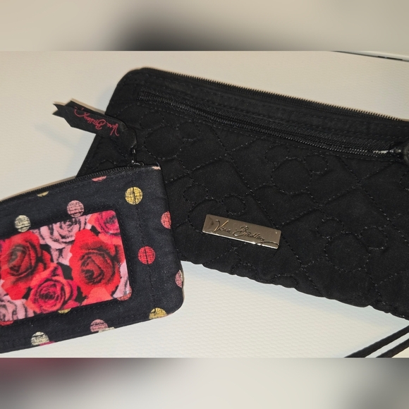 Vera Bradley Handbags - Vera Bradley BUNDLE Black Mickey Disney Quilted Women's Wallet and a Coin Purse!